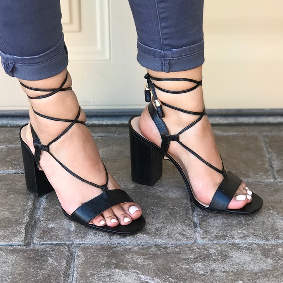 Anthropologie Shoes - NIB Leather Ghillie Laces Slingback Kitten Sandal